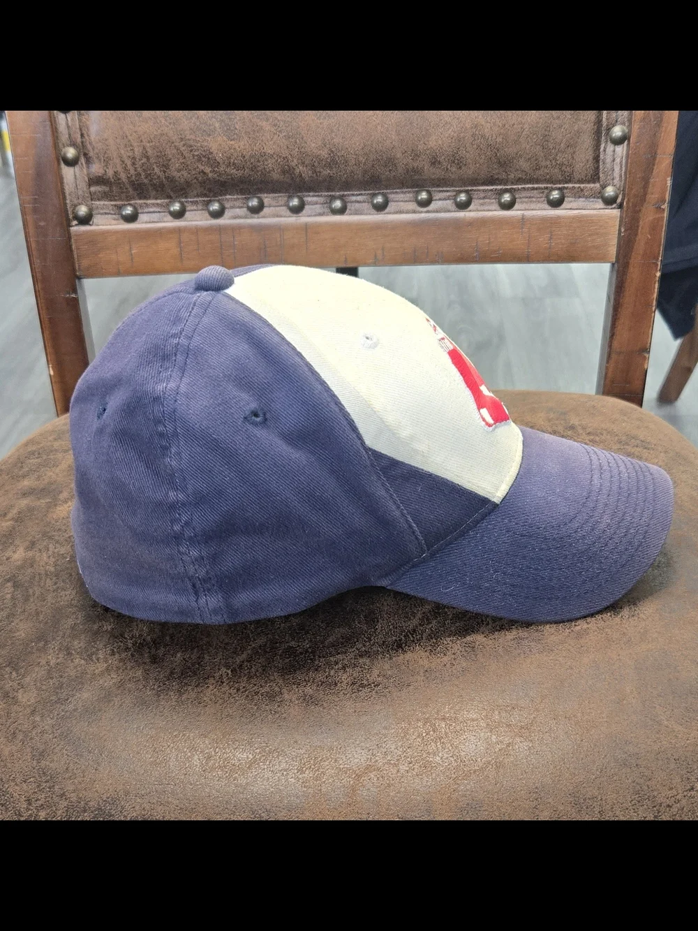 Vintage Y2K Nike Boston Red Sox Sock Logo Swoosh Flex Fitted Hat Cap OSFA #646